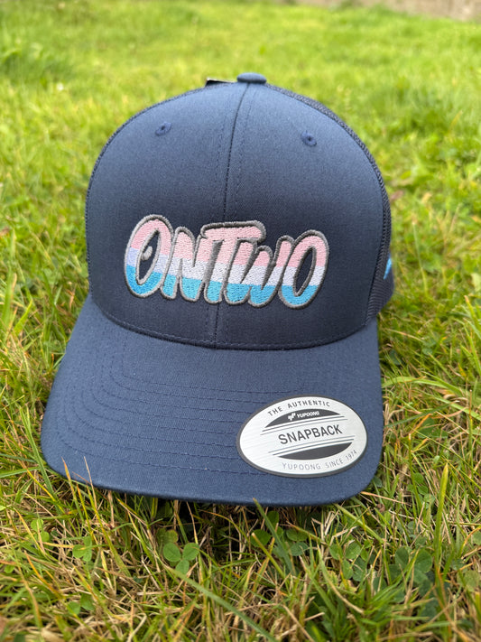 ONTWO trucker Blue & Pink